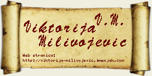 Viktorija Milivojević vizit kartica